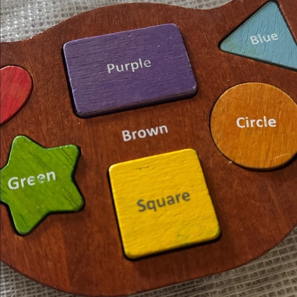 Begin Again Balance Boat Shapes Colors Wooden